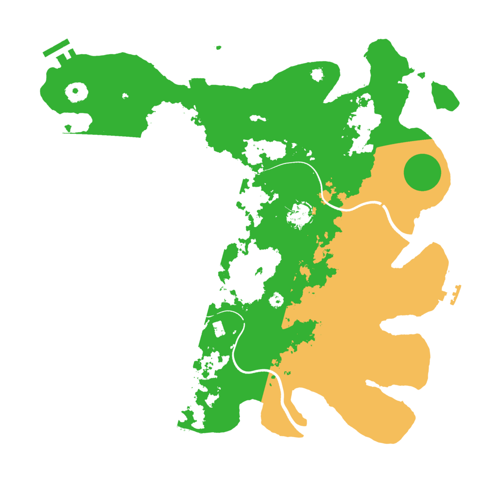 Biome Rust Map: Procedural Map, Size: 3550, Seed: 651436