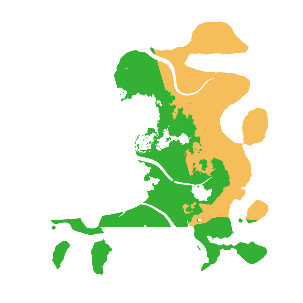 Biome Rust Map: Procedural Map, Size: 3000, Seed: 44561
