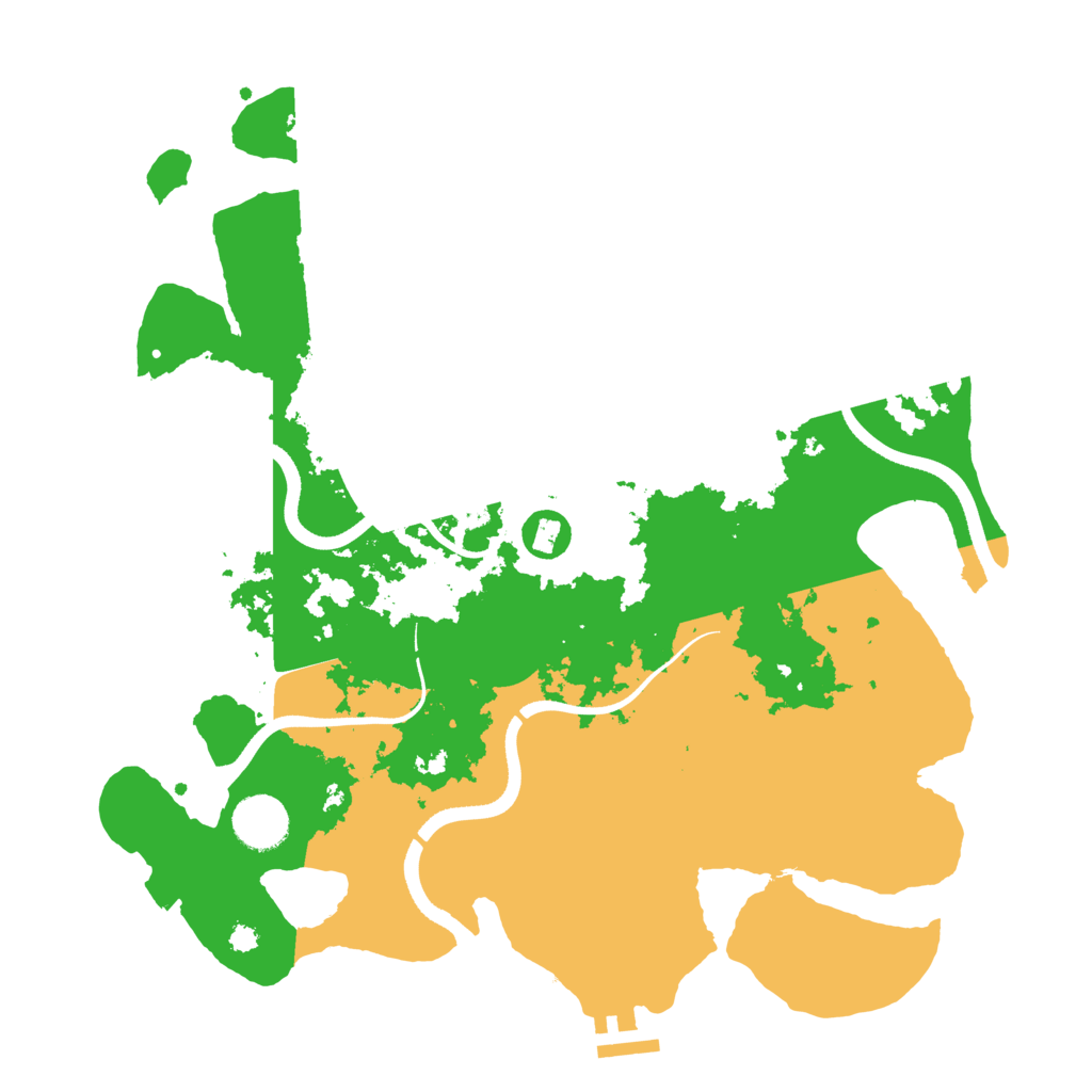 Biome Rust Map: Procedural Map, Size: 3550, Seed: 983025