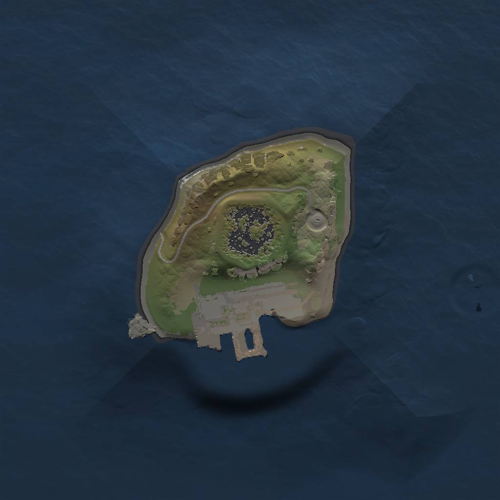 Rust Map: Procedural Map, Size: 1000, Seed: 9816594, 4 Monuments