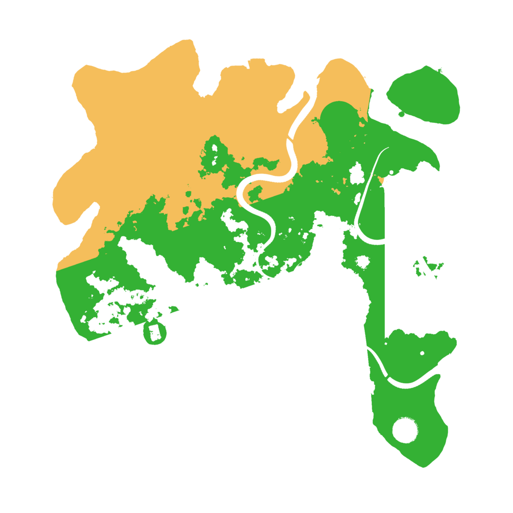Biome Rust Map: Procedural Map, Size: 3550, Seed: 743246