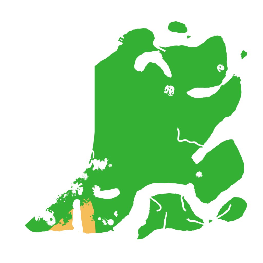 Biome Rust Map: Procedural Map, Size: 3800, Seed: 91312