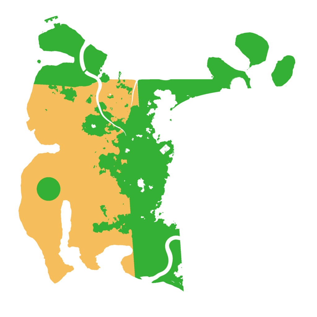Biome Rust Map: Procedural Map, Size: 3550, Seed: 174317