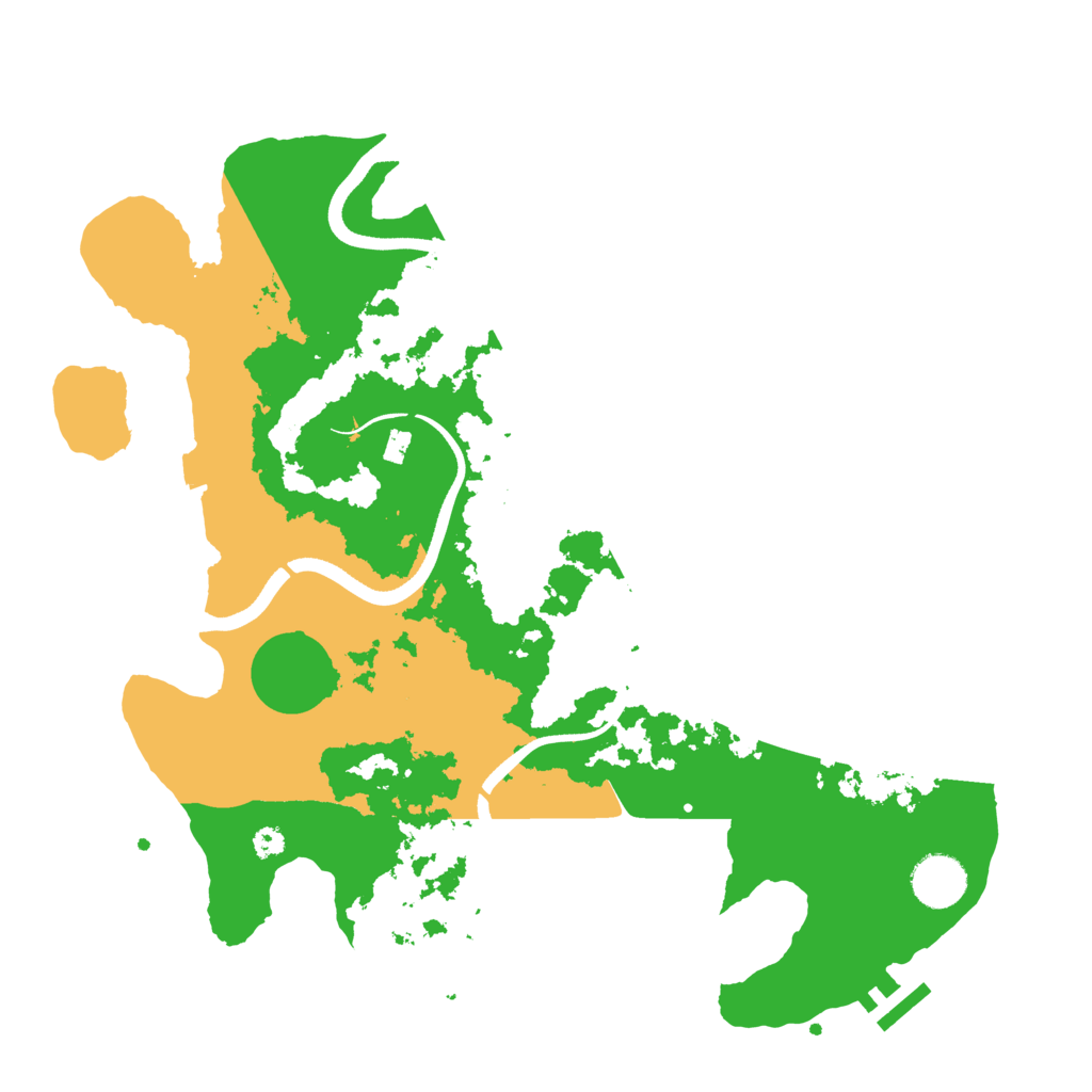 Biome Rust Map: Procedural Map, Size: 3550, Seed: 553975
