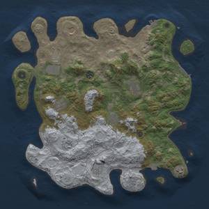 Thumbnail Rust Map: Procedural Map, Size: 4000, Seed: 6738, 18 Monuments