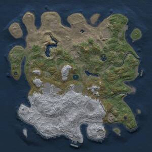 Thumbnail Rust Map: Procedural Map, Size: 4000, Seed: 6738, 13 Monuments