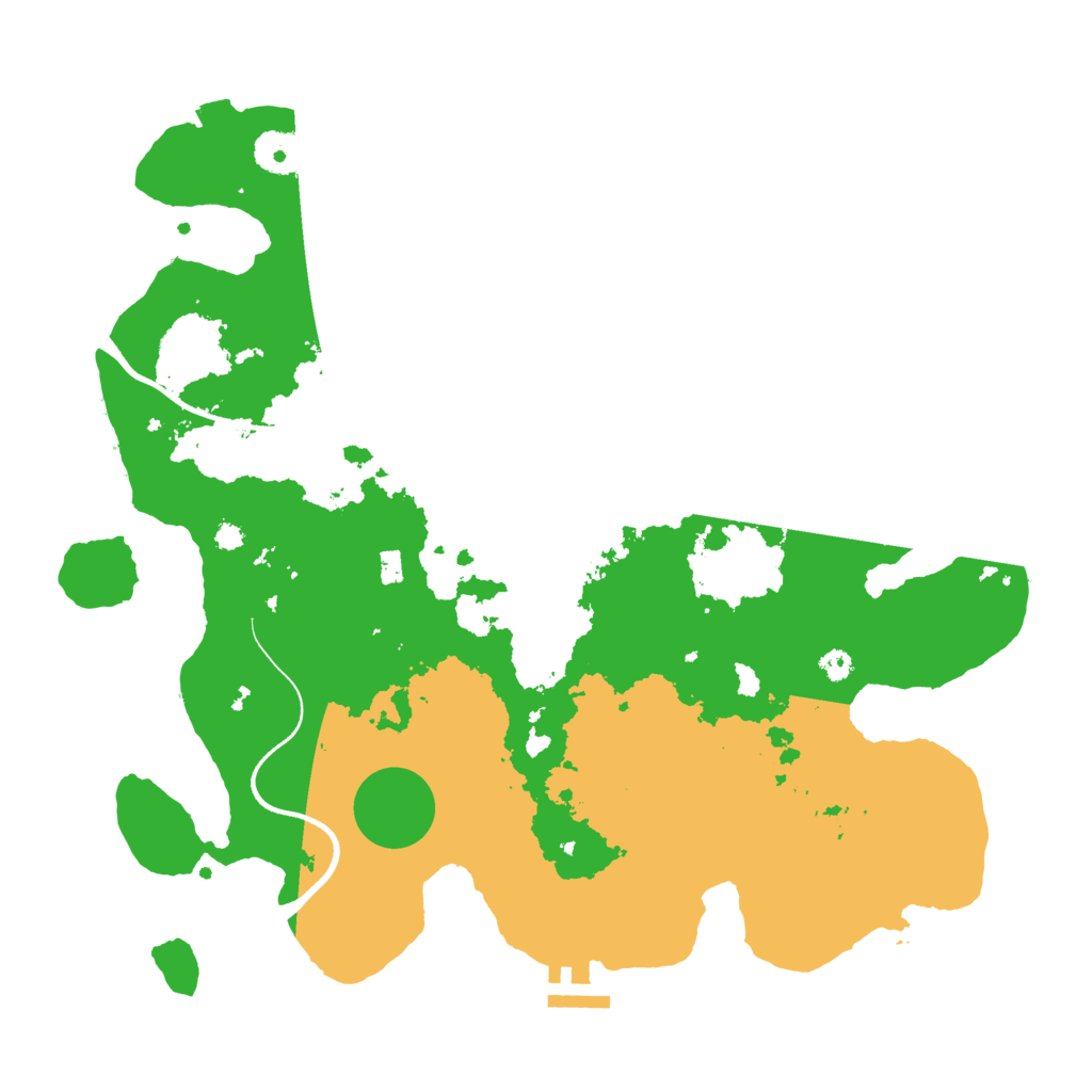 Biome Rust Map: Procedural Map, Size: 3550, Seed: 307614