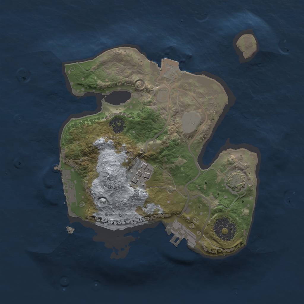 Rust Map: Procedural Map, Size: 2000, Seed: 73, 7 Monuments