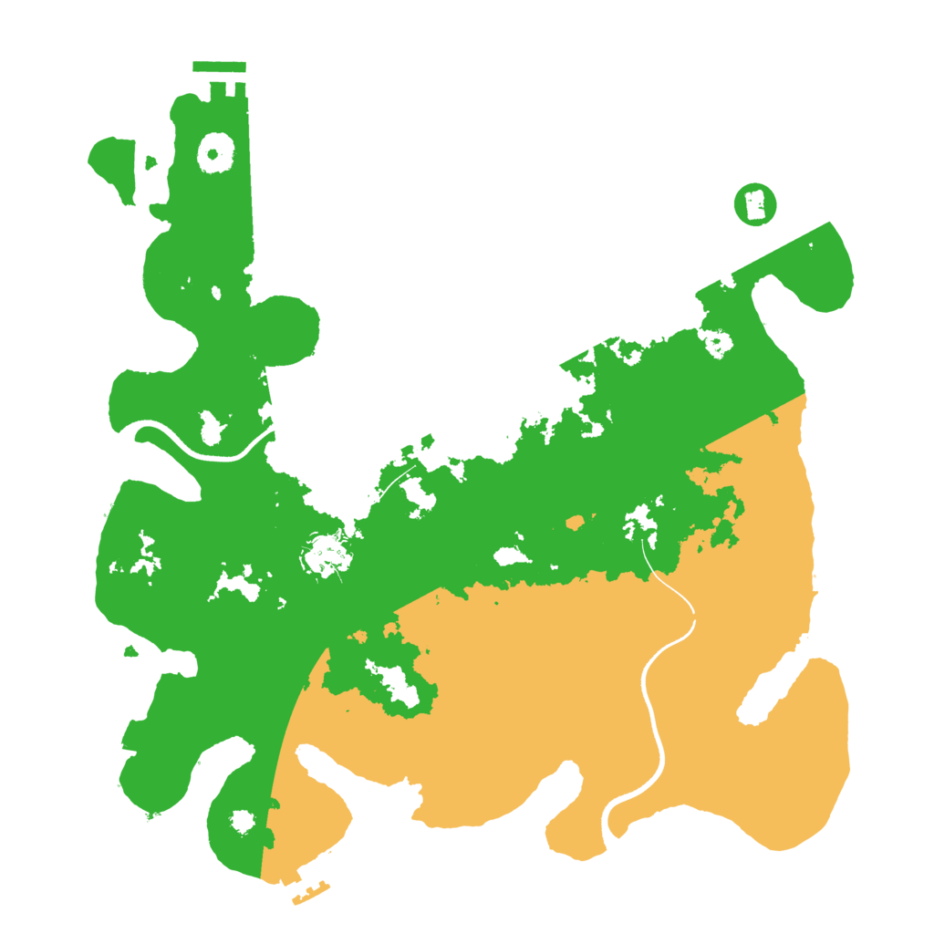 Biome Rust Map: Procedural Map, Size: 3550, Seed: 870324