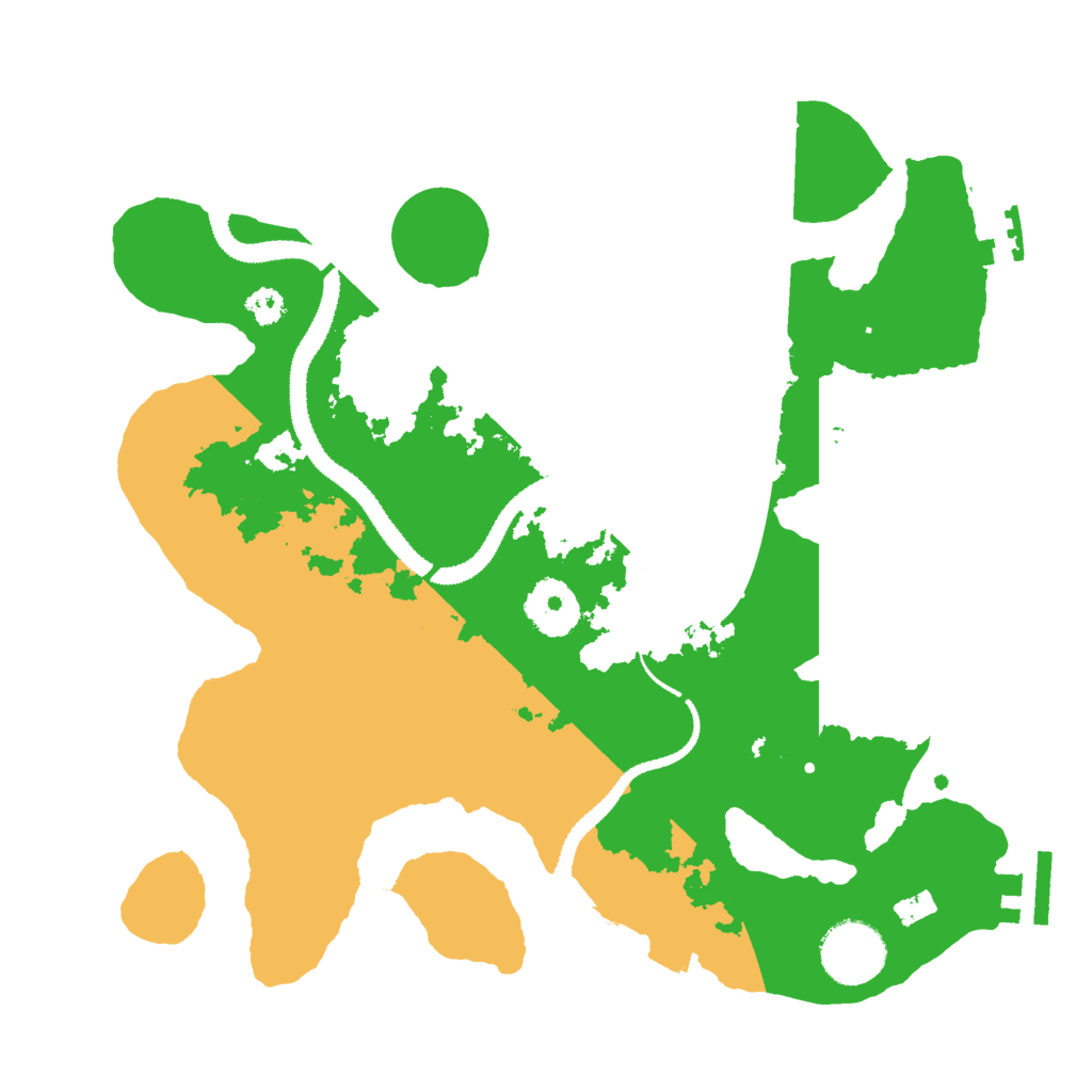 Biome Rust Map: Procedural Map, Size: 3000, Seed: 87332252