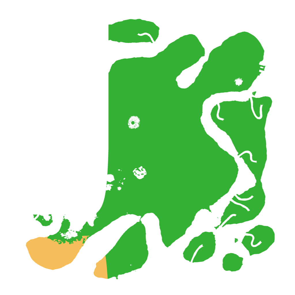 Biome Rust Map: Procedural Map, Size: 3550, Seed: 110889