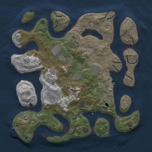 Thumbnail Rust Map: Procedural Map, Size: 4000, Seed: 183580, 18 Monuments