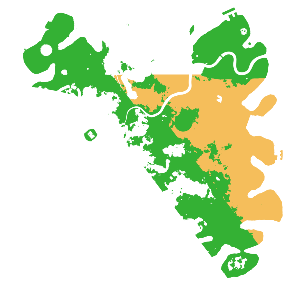 Biome Rust Map: Procedural Map, Size: 4500, Seed: 2135681754