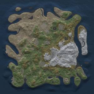 Thumbnail Rust Map: Procedural Map, Size: 4000, Seed: 265527888, 17 Monuments