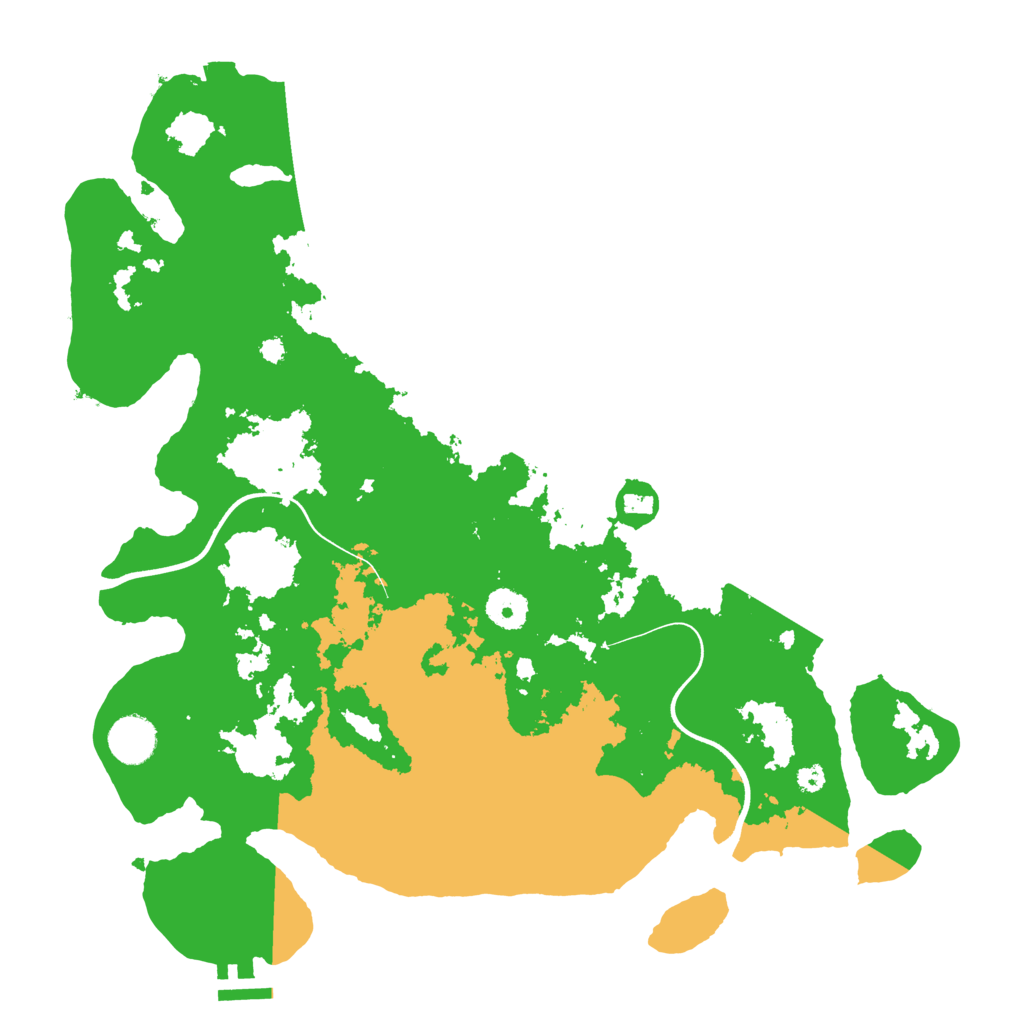 Biome Rust Map: Procedural Map, Size: 3750, Seed: 253896