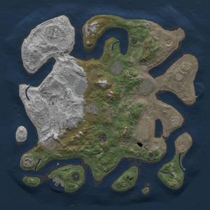 Thumbnail Rust Map: Procedural Map, Size: 3850, Seed: 1065202728, 19 Monuments