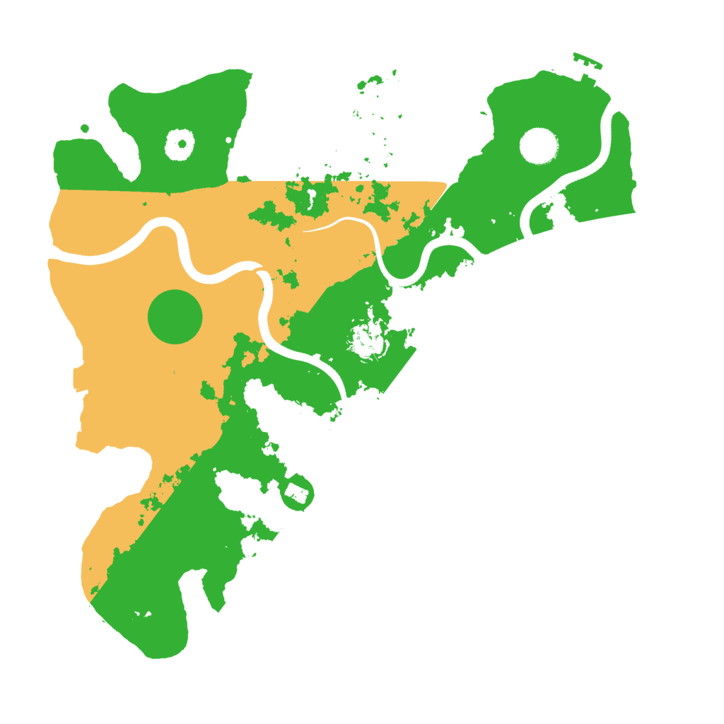 Biome Rust Map: Procedural Map, Size: 3500, Seed: 321336329