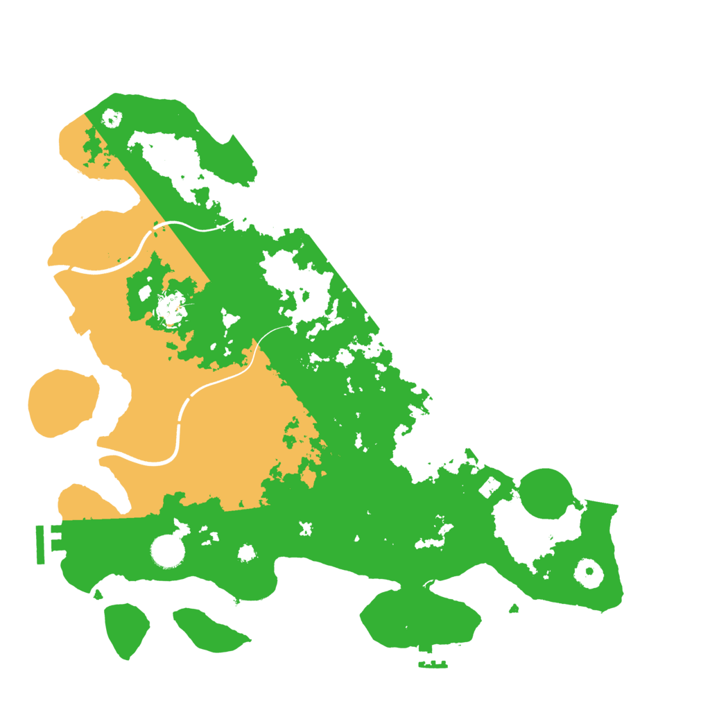 Biome Rust Map: Procedural Map, Size: 3700, Seed: 1584468987