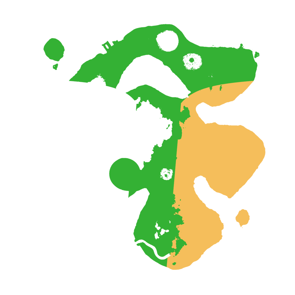 Biome Rust Map: Procedural Map, Size: 2500, Seed: 698884887