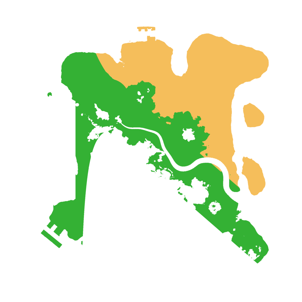 Biome Rust Map: Procedural Map, Size: 2550, Seed: 33716394