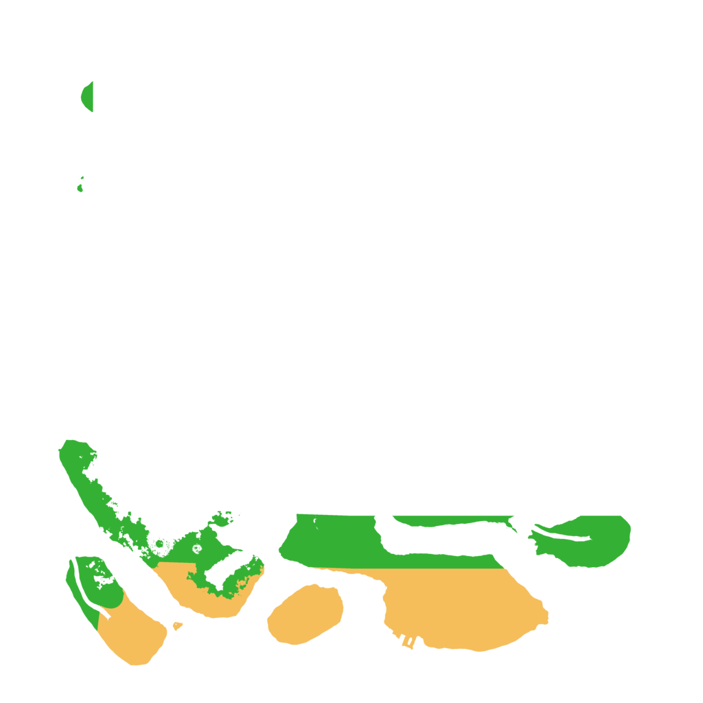 Biome Rust Map: Procedural Map, Size: 3800, Seed: 158500177