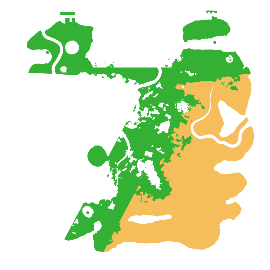 Biome Rust Map: Procedural Map, Size: 3700, Seed: 974942591
