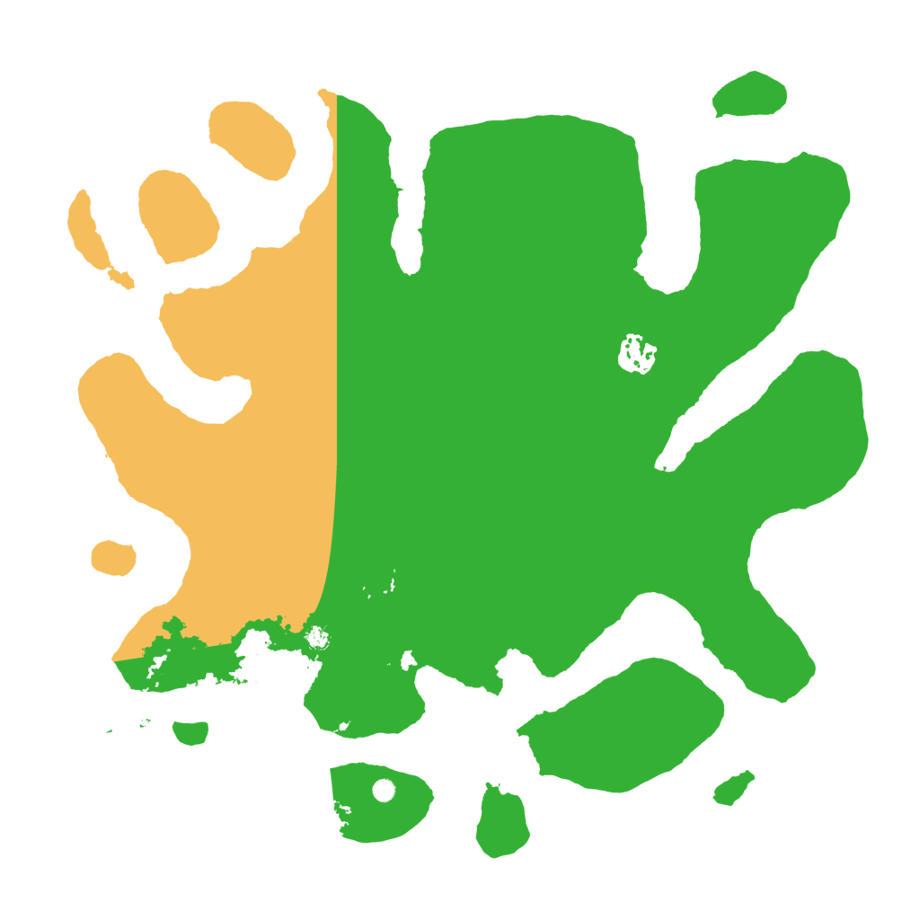 Biome Rust Map: Barren, Size: 3550, Seed: 961766