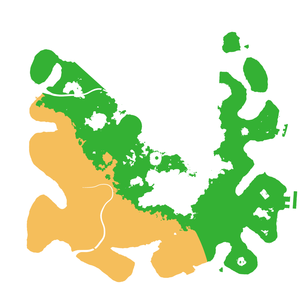 Biome Rust Map: Procedural Map, Size: 3500, Seed: 897418945