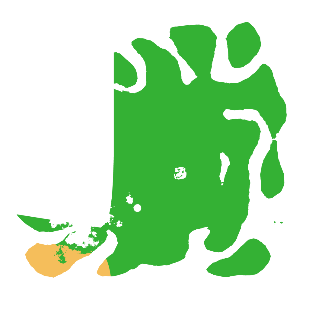 Biome Rust Map: Barren, Size: 3550, Seed: 393127