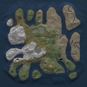 Thumbnail Rust Map: Procedural Map, Size: 3500, Seed: 6788, 15 Monuments