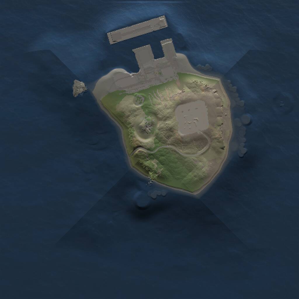 Rust Map: Procedural Map, Size: 1000, Seed: 431245, 2 Monuments