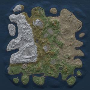 Thumbnail Rust Map: Procedural Map, Size: 4000, Seed: 409558, 16 Monuments