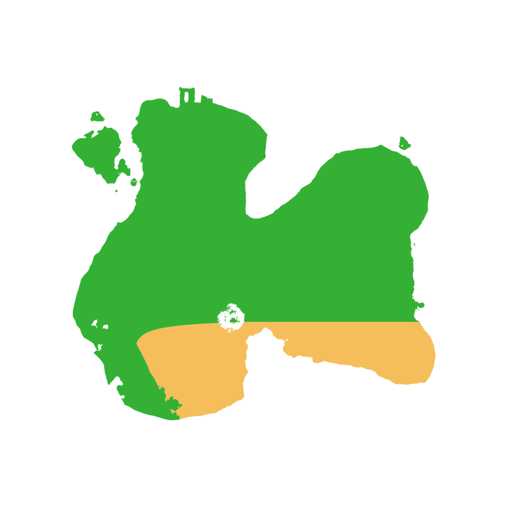 Biome Rust Map: Procedural Map, Size: 2000, Seed: 431245