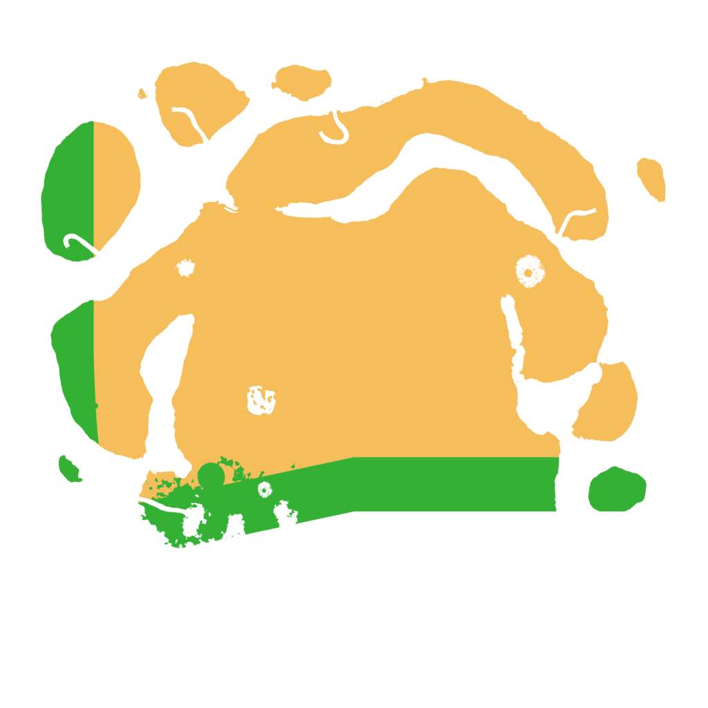 Biome Rust Map: Procedural Map, Size: 3550, Seed: 199509