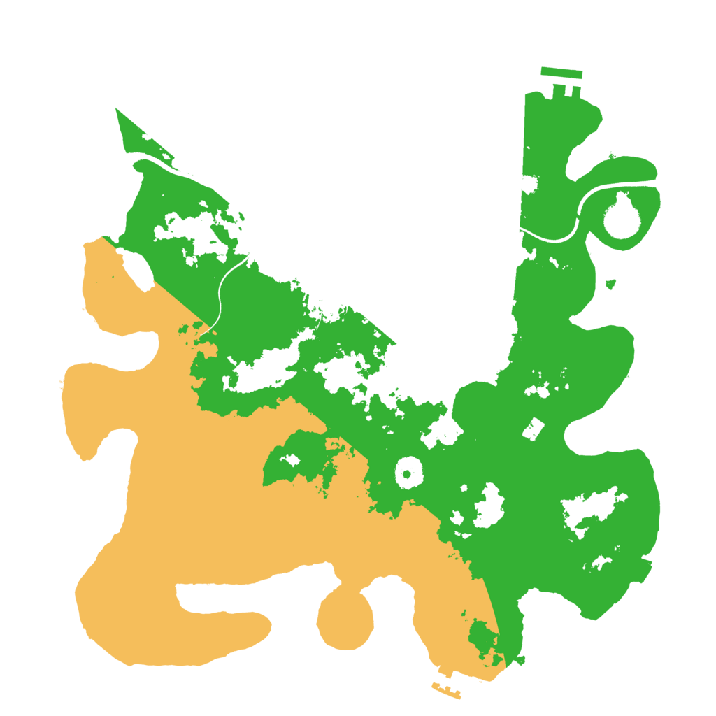Biome Rust Map: Procedural Map, Size: 3500, Seed: 65554