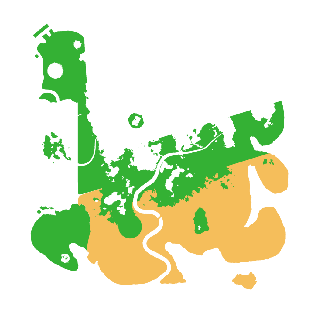 Biome Rust Map: Procedural Map, Size: 3500, Seed: 19024