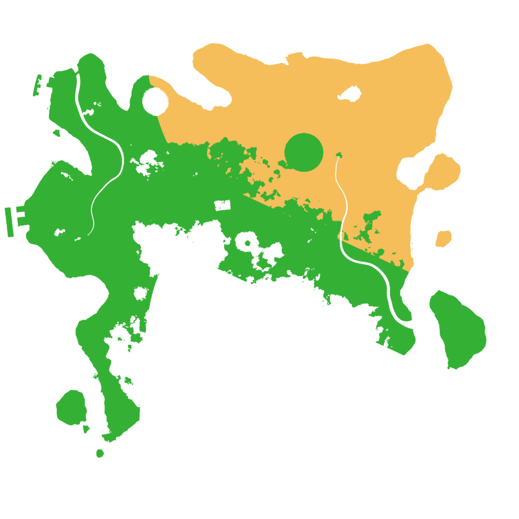 Biome Rust Map: Procedural Map, Size: 3550, Seed: 132987