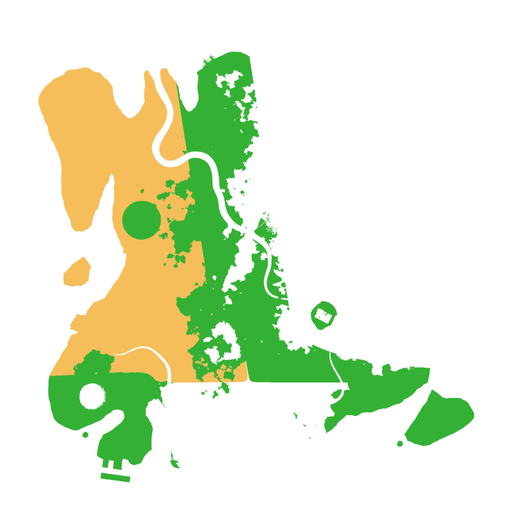 Biome Rust Map: Procedural Map, Size: 3500, Seed: 117642761