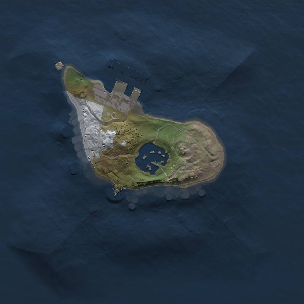 Rust Map: Procedural Map, Size: 1500, Seed: 1159951243, 3 Monuments