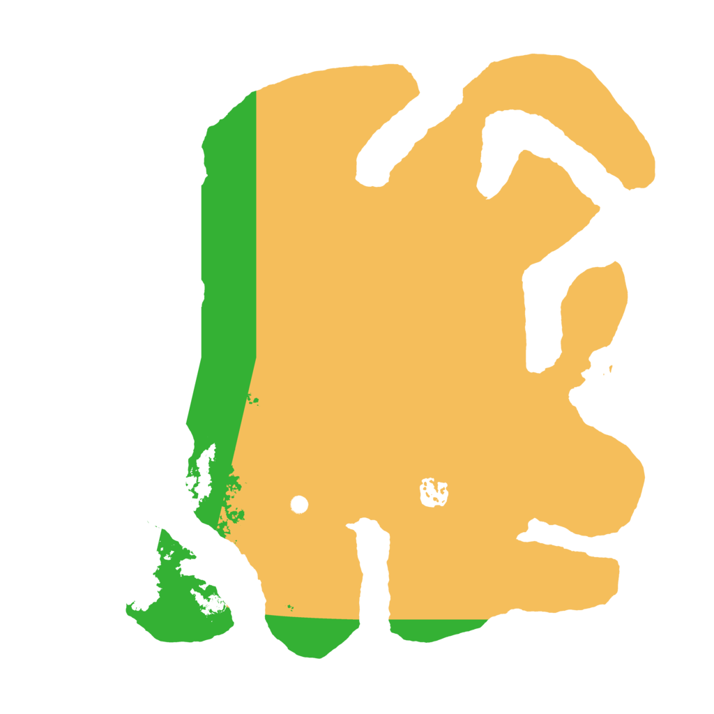 Biome Rust Map: Barren, Size: 3550, Seed: 108595