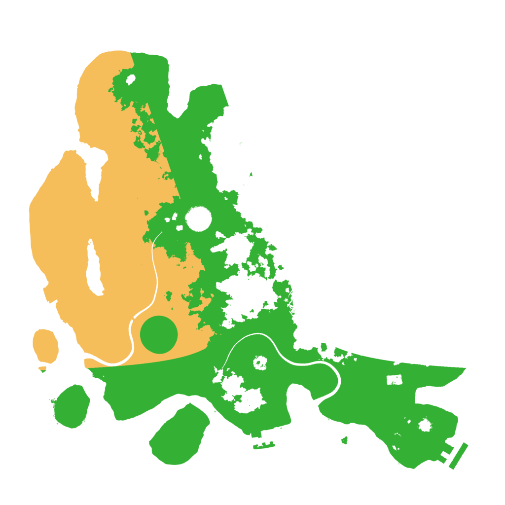 Biome Rust Map: Procedural Map, Size: 3550, Seed: 639637