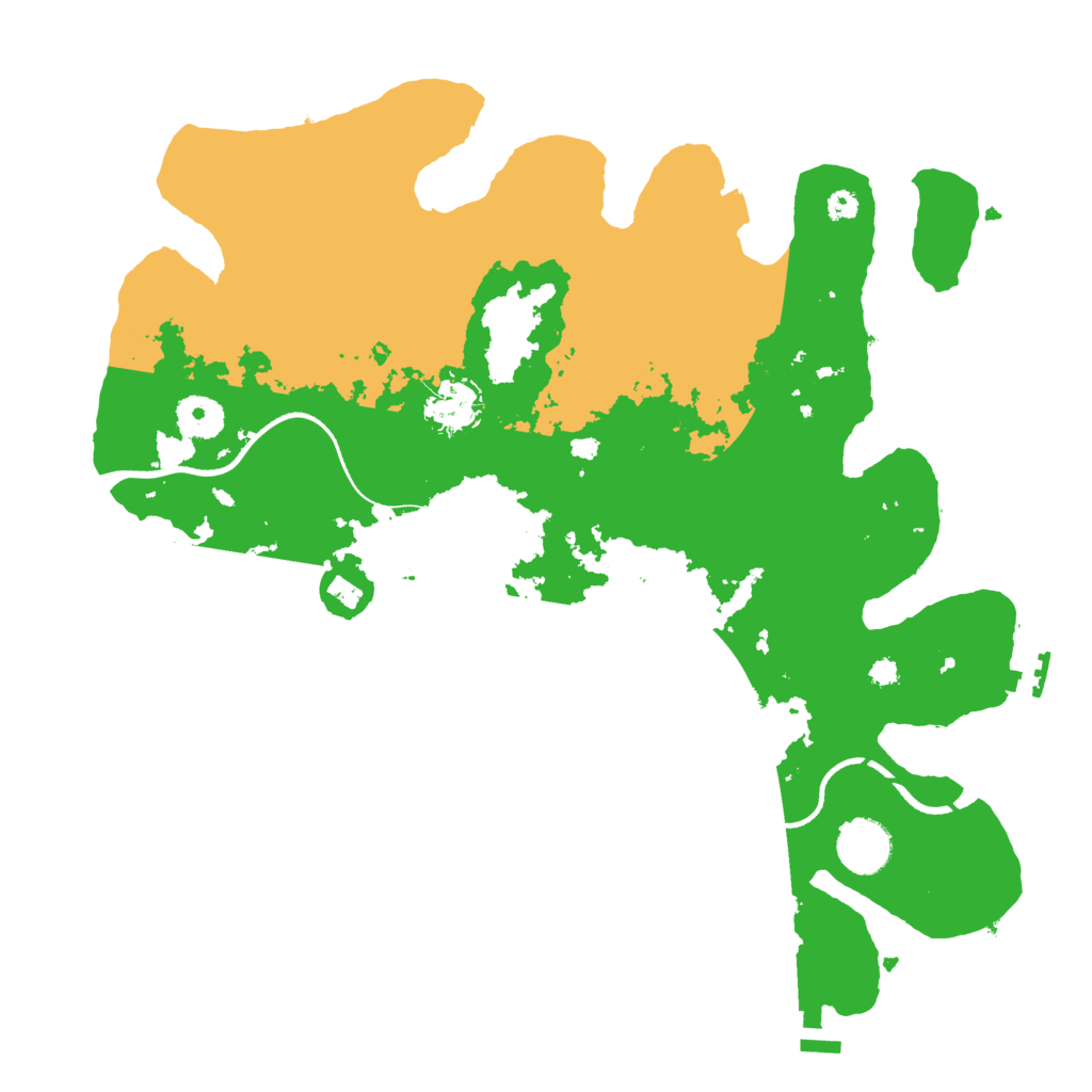 Biome Rust Map: Procedural Map, Size: 3550, Seed: 981260