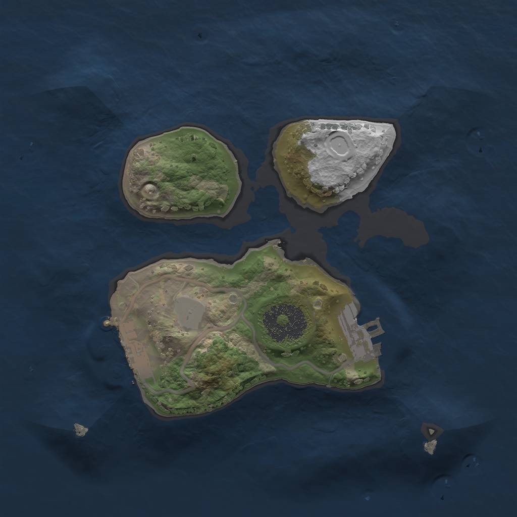 Rust Map: Procedural Map, Size: 1900, Seed: 1893823726, 7 Monuments