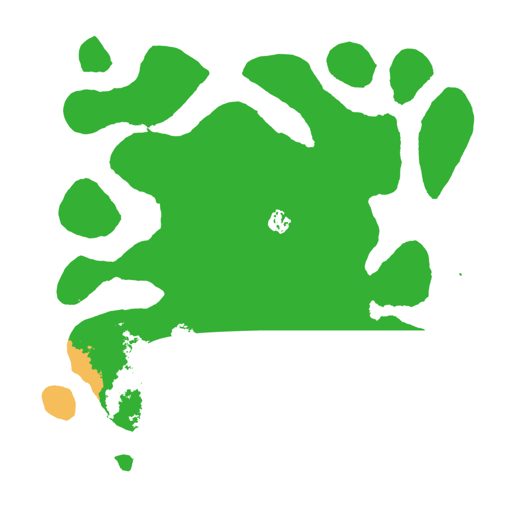 Biome Rust Map: Barren, Size: 3550, Seed: 43692