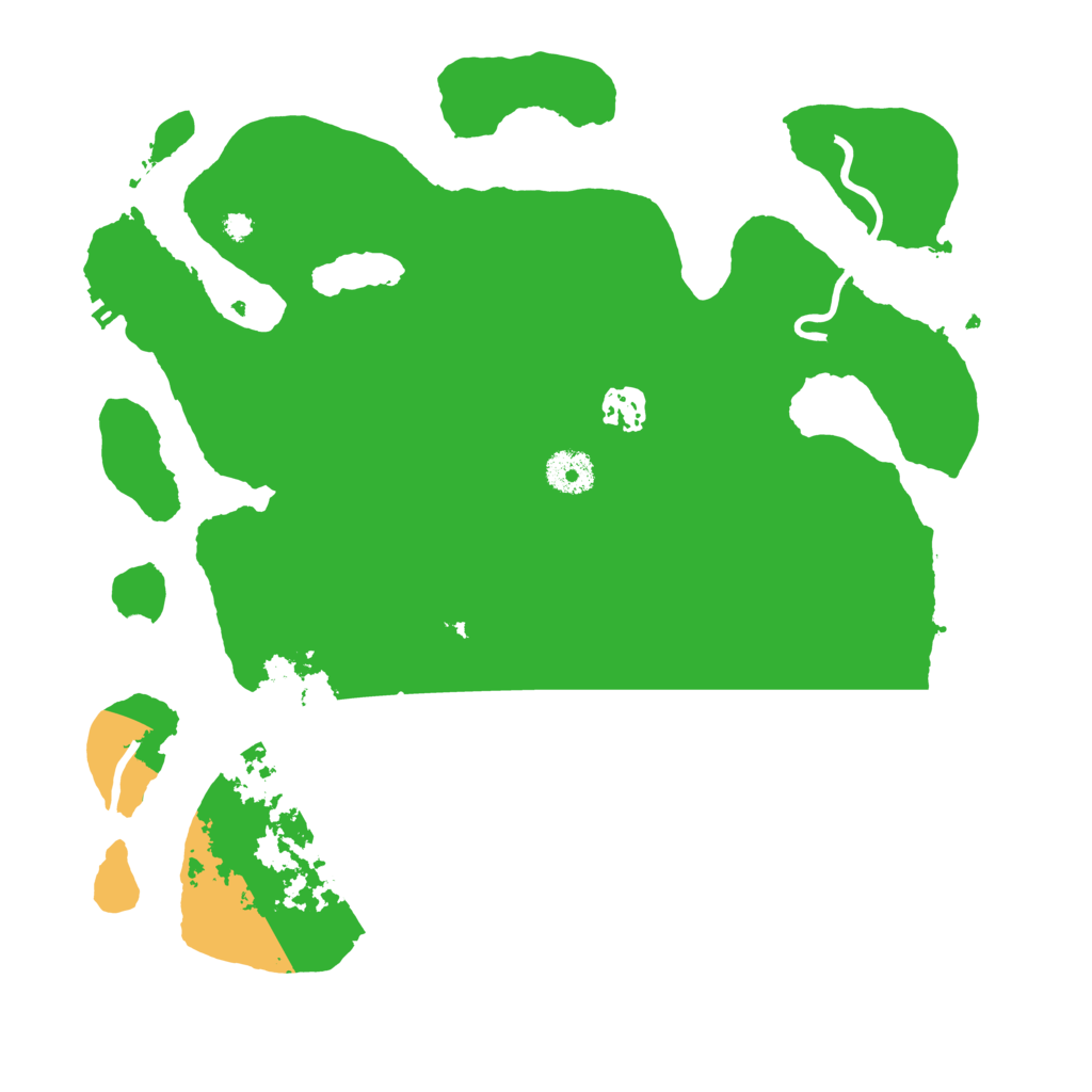 Biome Rust Map: Procedural Map, Size: 3550, Seed: 613864