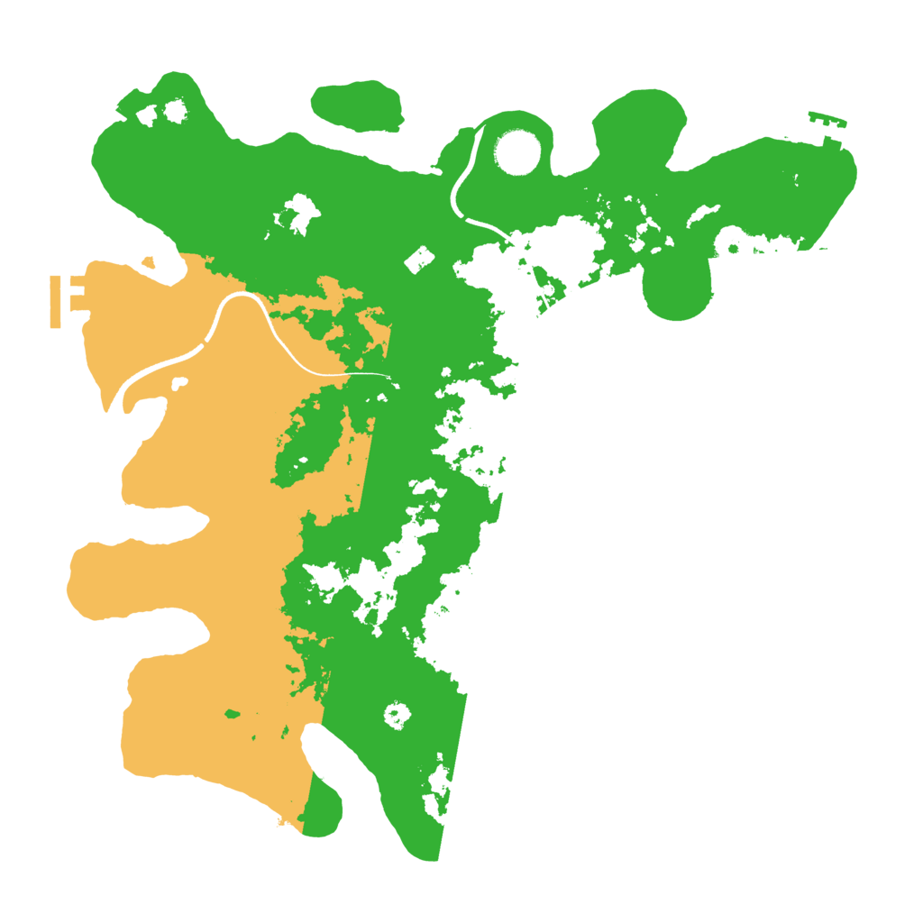 Biome Rust Map: Procedural Map, Size: 3550, Seed: 66643