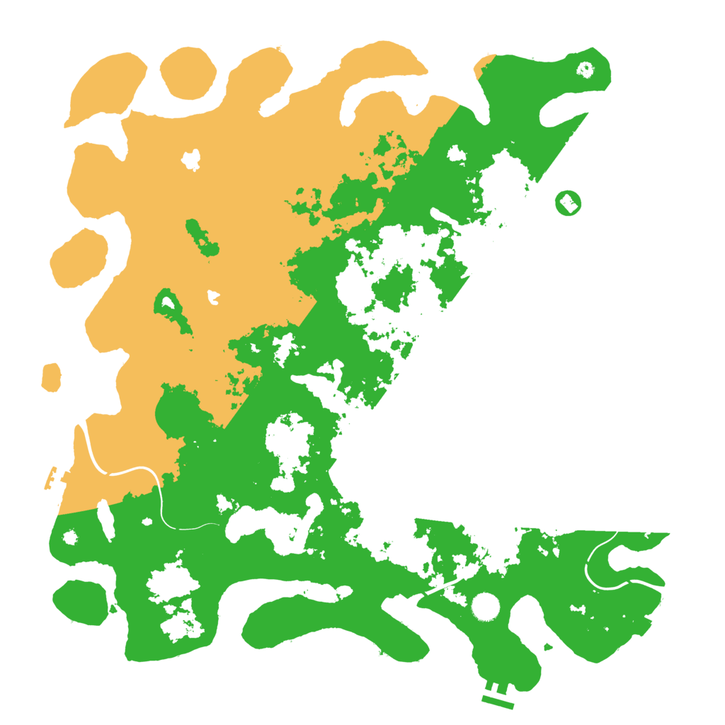 Biome Rust Map: Procedural Map, Size: 4500, Seed: 147561564