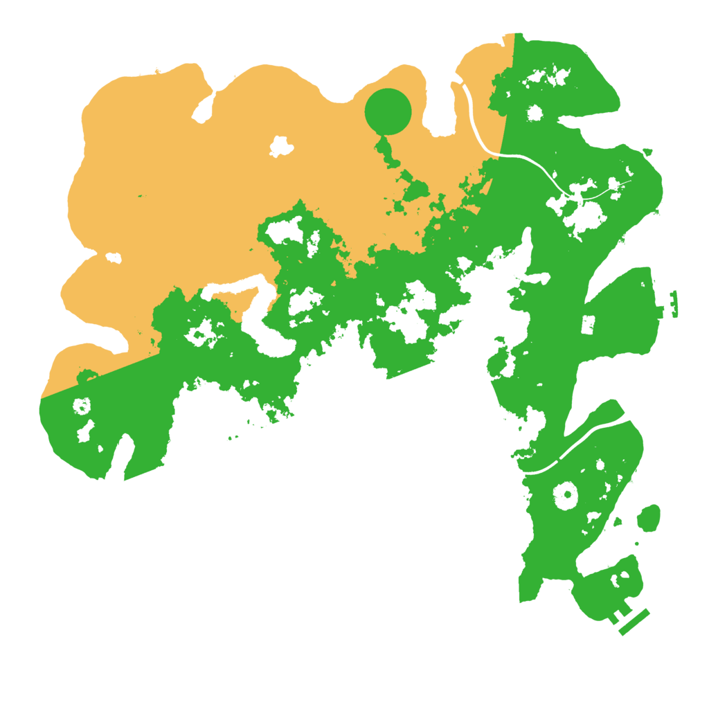 Biome Rust Map: Procedural Map, Size: 4000, Seed: 47672