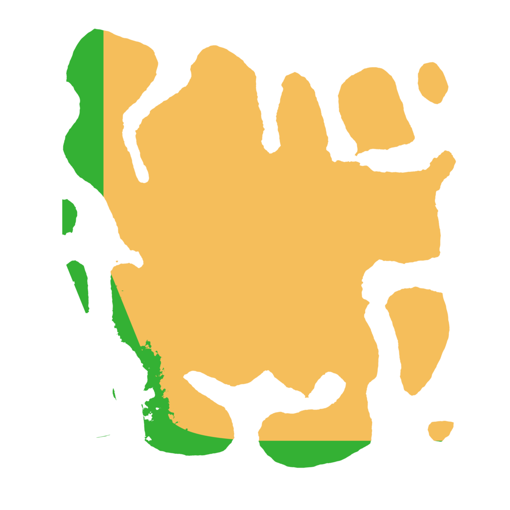 Biome Rust Map: Barren, Size: 3550, Seed: 294376