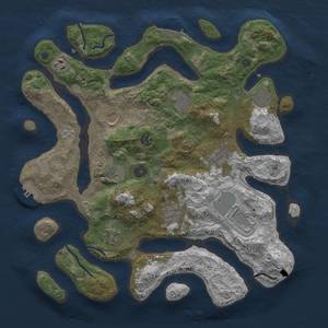 Thumbnail Rust Map: Procedural Map, Size: 3850, Seed: 453566, 19 Monuments